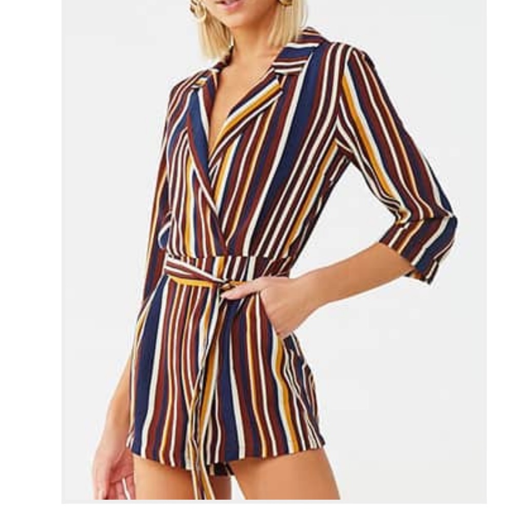 NWOT Striped Romper
